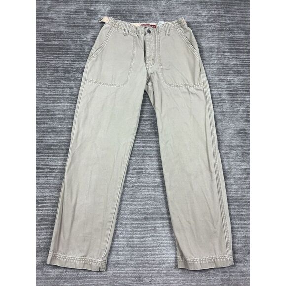 Unionbay Pants Juniors 7 Beige‎ 100% Cotton Straight Button Fly Casual - Picture 1 of 11